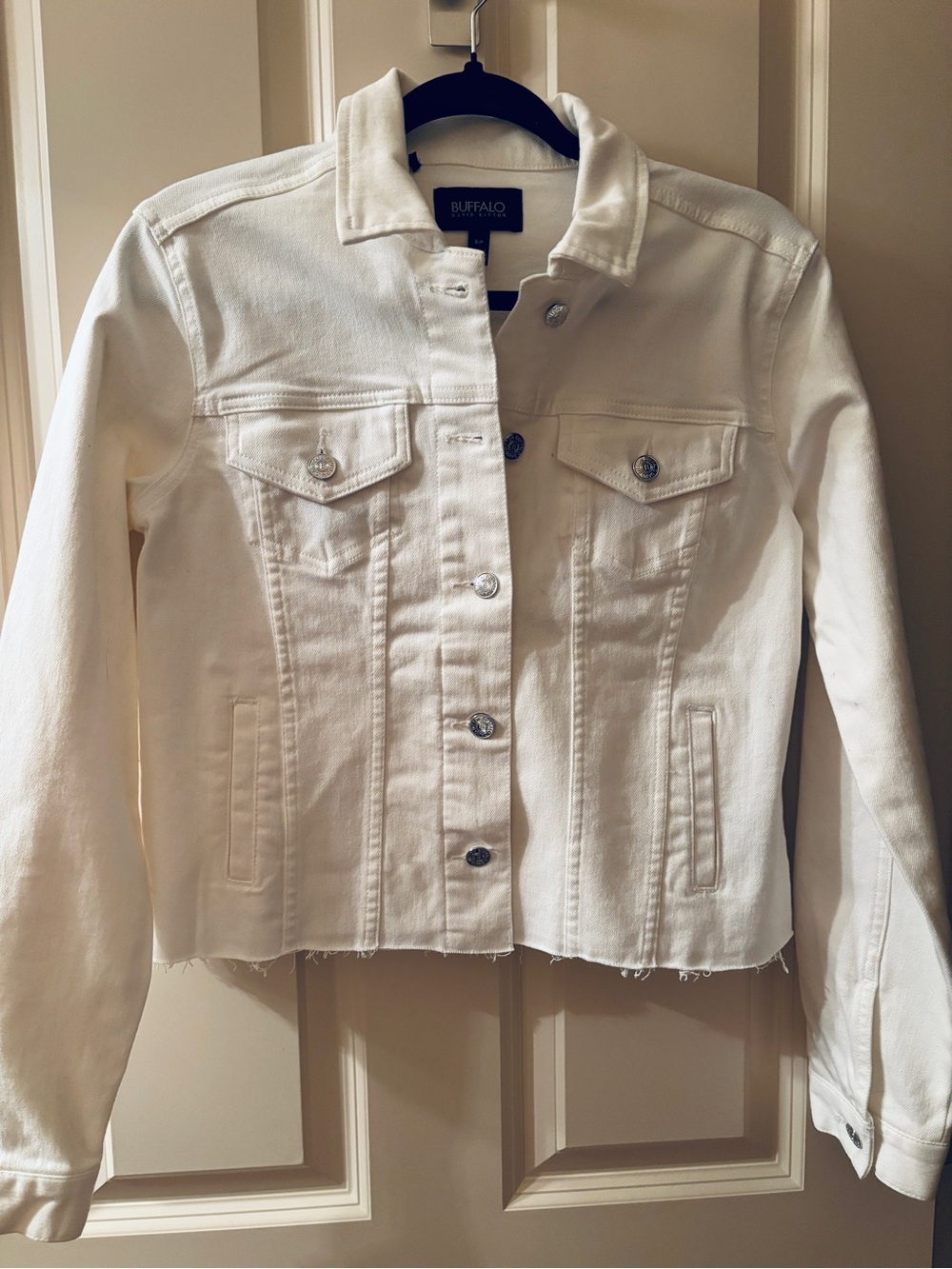 Buffalo David Bitton White Denim Classic Jacket